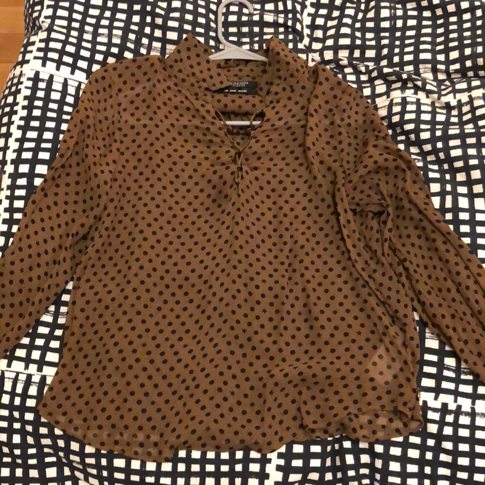 Scotch and soda sheer blouse.